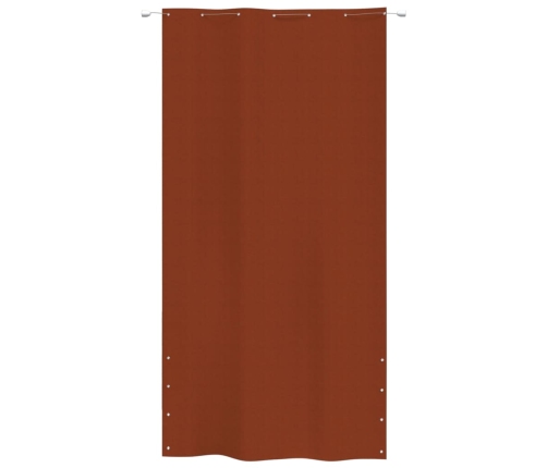 Toldo pantalla para balcón de tela oxford terracota 140x240 cm