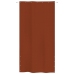 Toldo pantalla para balcón de tela oxford terracota 140x240 cm