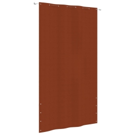 Toldo pantalla para balcón de tela oxford terracota 160x240 cm