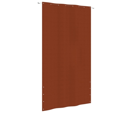 Toldo pantalla para balcón de tela oxford terracota 160x240 cm