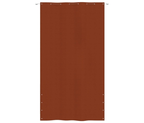 Toldo pantalla para balcón de tela oxford terracota 160x240 cm