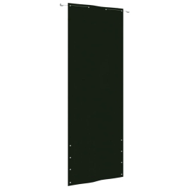 Toldo pantalla para balcón tela oxford verde oscuro 80x240 cm