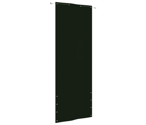 Toldo pantalla para balcón tela oxford verde oscuro 80x240 cm