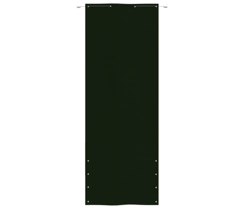 Toldo pantalla para balcón tela oxford verde oscuro 80x240 cm