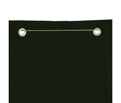 Toldo pantalla para balcón tela oxford verde oscuro 80x240 cm