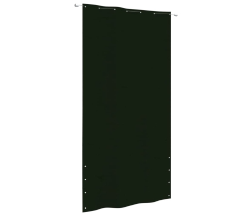 Toldo pantalla para balcón tela oxford verde oscuro 140x240 cm