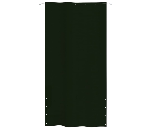 Toldo pantalla para balcón tela oxford verde oscuro 140x240 cm