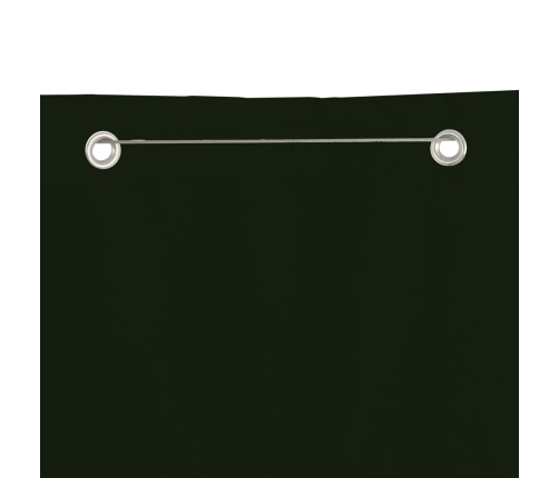 Toldo pantalla para balcón tela oxford verde oscuro 140x240 cm