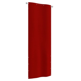 Toldo para balcón de tela oxford rojo 80x240 cm