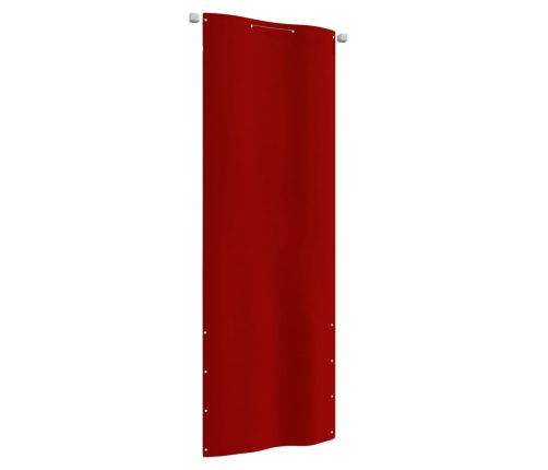 Toldo para balcón de tela oxford rojo 80x240 cm