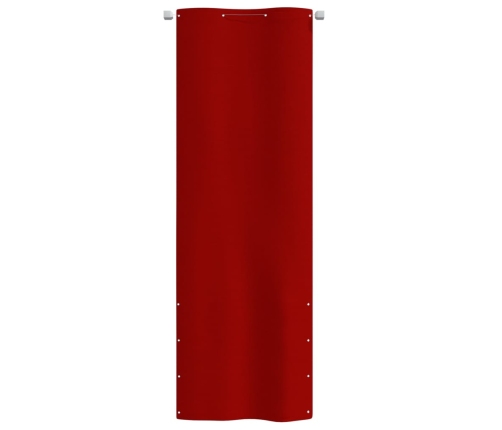 Toldo para balcón de tela oxford rojo 80x240 cm