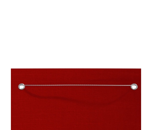 Toldo para balcón de tela oxford rojo 120x240 cm