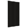 Toldo pantalla para balcón de tela oxford negro 120x240 cm