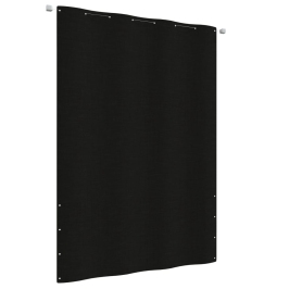 Toldo pantalla para balcón de tela oxford negro 160x240 cm