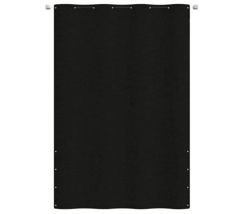 Toldo pantalla para balcón de tela oxford negro 160x240 cm