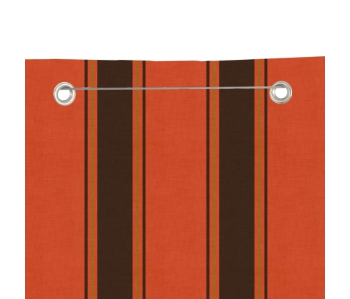 Toldo pantalla para balcón tela oxford naranja marrón 80x240 cm