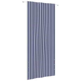 Toldo pantalla para balcón tela oxford azul y blanco 120x240 cm