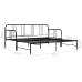 Estructura sofá cama extraíble sin colchón metal negro 90x200cm