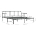 Estructura sofá cama extraíble sin colchón metal gris 90x200 cm