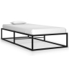 Estructura de cama sin colchón metal negro 90x200 cm