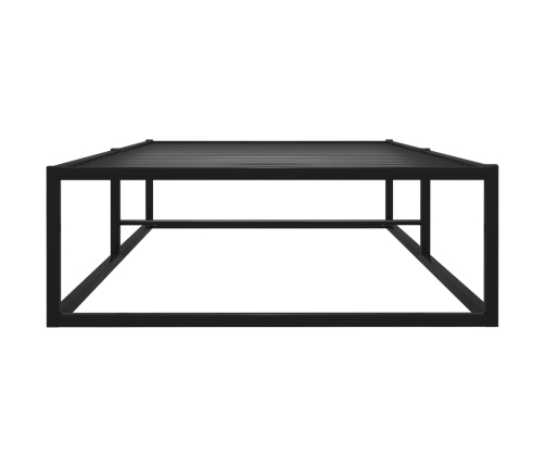 Estructura de cama sin colchón metal negro 100x200 cm