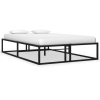 Estructura de cama sin colchón metal negro 120x200 cm