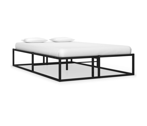 Estructura de cama sin colchón metal negro 120x200 cm