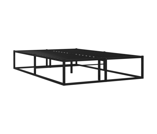 Estructura de cama sin colchón metal negro 120x200 cm