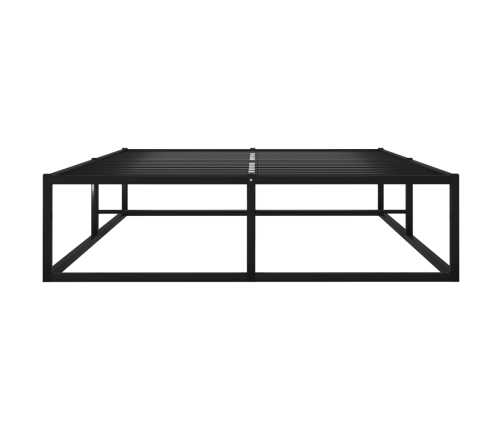 Estructura de cama sin colchón metal negro 120x200 cm