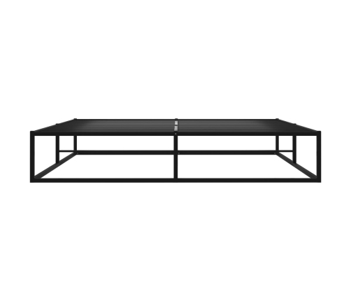 vidaXL Estructura de cama de metal negra 140x200 cm