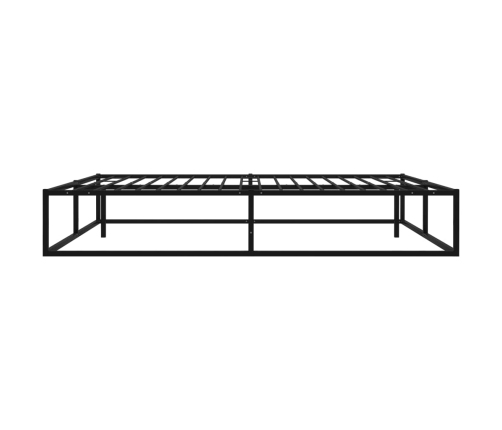 vidaXL Estructura de cama de metal negra 140x200 cm