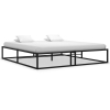 Estructura de cama sin colchón metal negro 200x200 cm