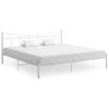 Estructura de cama sin colchón metal blanco 200x200 cm