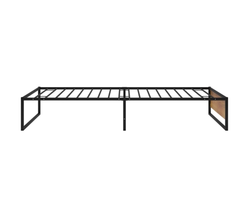 vidaXL Estructura de cama de metal negra 90x200 cm