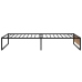 vidaXL Estructura de cama de metal negra 90x200 cm