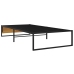 vidaXL Estructura de cama de metal negra 90x200 cm