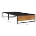 vidaXL Estructura de cama de metal negra 90x200 cm