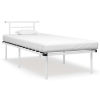 Estructura de cama sin colchón metal blanco 90x200 cm