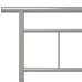 Estructura de cama sin colchón metal gris 100x200 cm