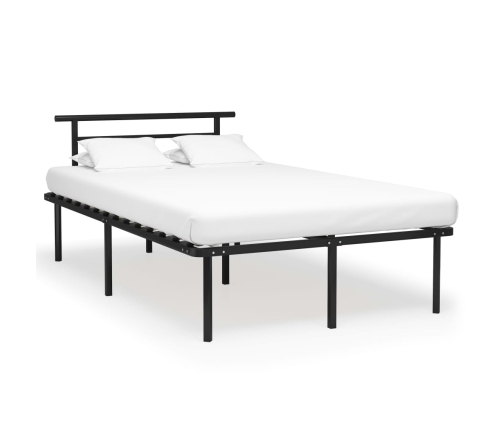 Estructura de cama sin colchón metal negro 120x200 cm