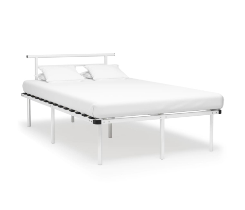 Estructura de cama sin colchón metal blanco 120x200 cm