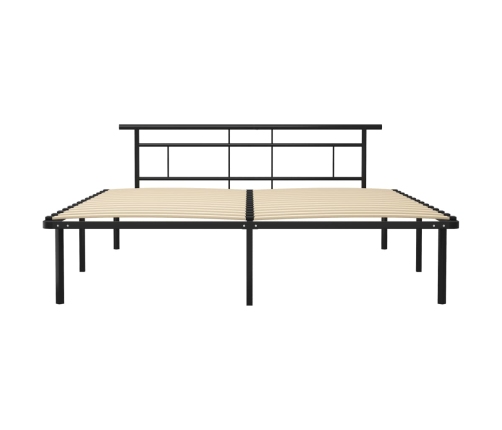 Estructura de cama sin colchón metal negro 180x200 cm