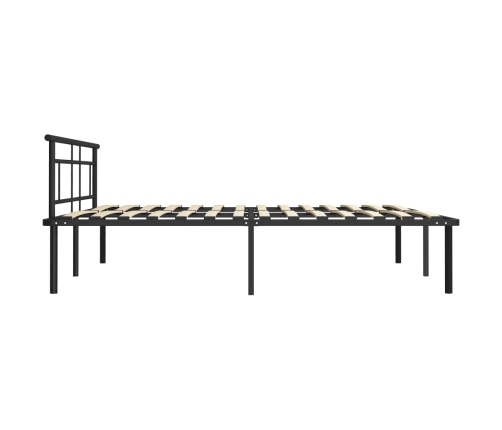 Estructura de cama sin colchón metal negro 180x200 cm