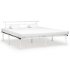 Estructura de cama sin colchón metal blanco 180x200 cm