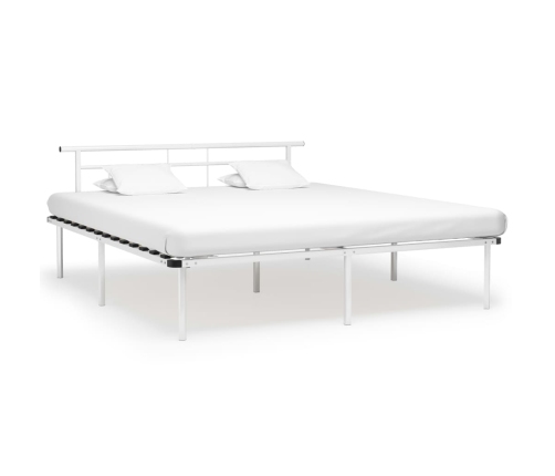 Estructura de cama sin colchón metal blanco 180x200 cm