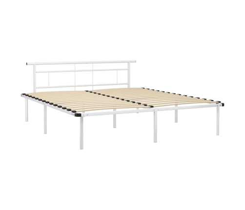 Estructura de cama sin colchón metal blanco 180x200 cm