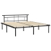 Estructura de cama sin colchón metal negro 200x200 cm