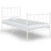 Estructura de cama sin colchón metal blanco 90x200 cm