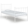 Estructura de cama sin colchón metal blanco 100x200 cm