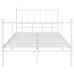 Estructura de cama sin colchón metal blanco 120x200 cm